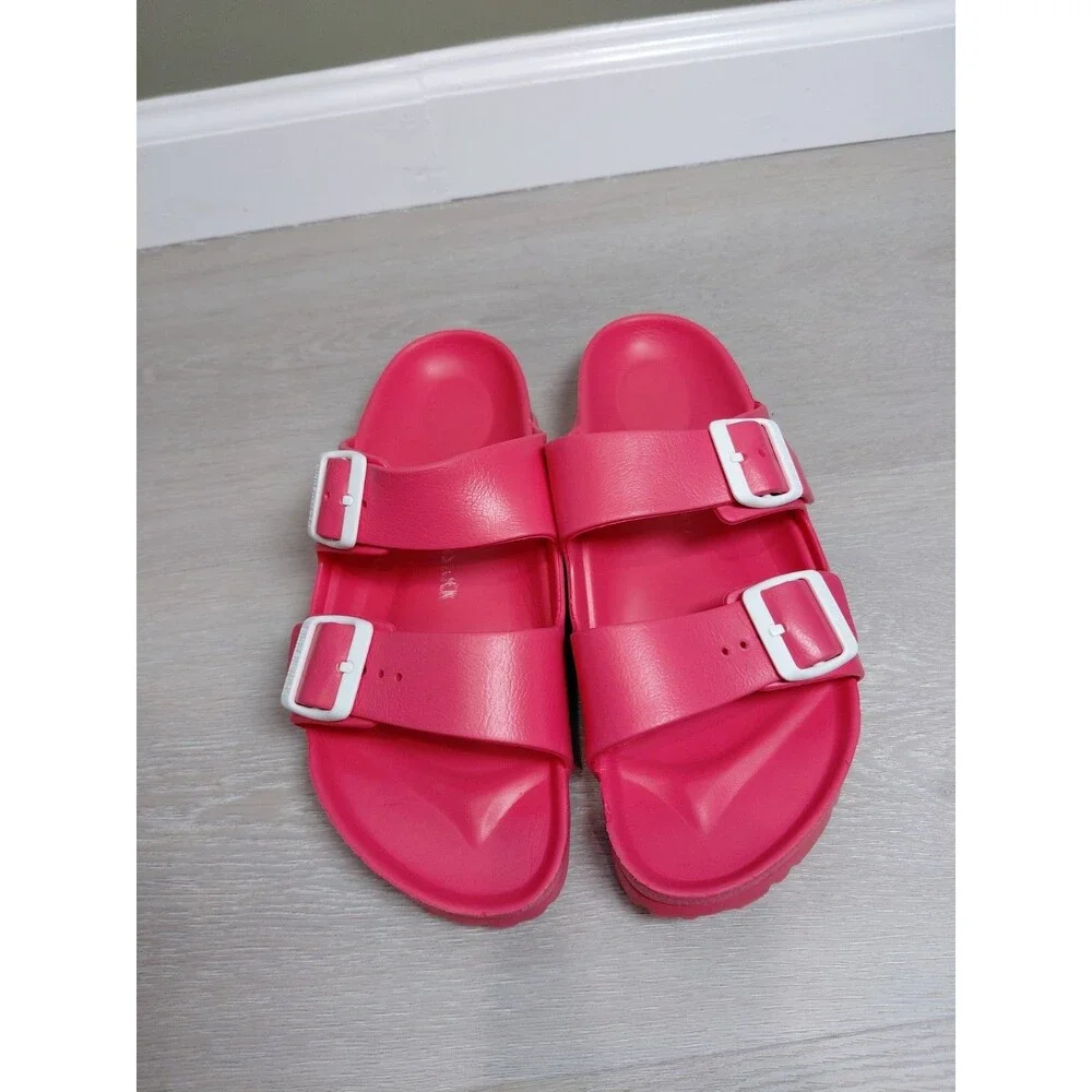 Birkenstock Arizona Essentials EVA Sandal Fucsia Rubber Size 40EU 9US